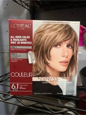Express by L'Oréal Light Ash Brown (6.1) All-Over Color with Highlights